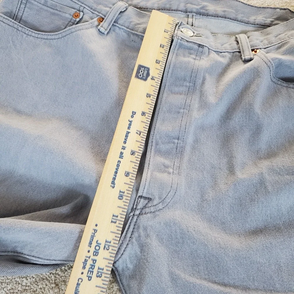 LEVIS‎ 501 Men's 42X32 ACTUAL MEASURE 39X29.5 Gray Jeans Straight Button Fly Y2K